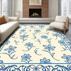 Floral Vine Border Classic Pattern Rug