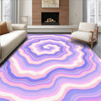 Pastel Swirl Agate Lines Rug