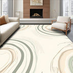 Swirling Abstract Organic Modern Design Rug