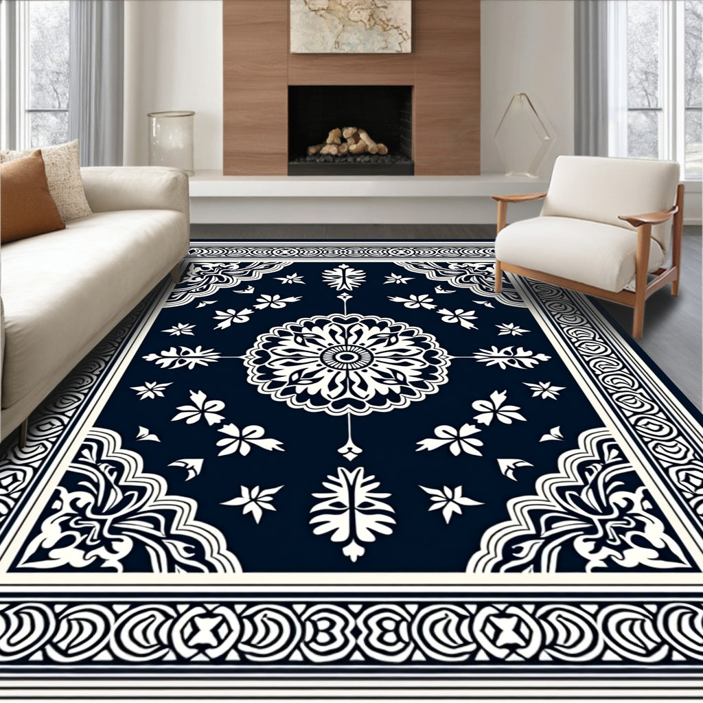 Classic Floral Medallion Pattern Rug