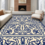 Intricate Paisley Floral Scrollwork Design Rug