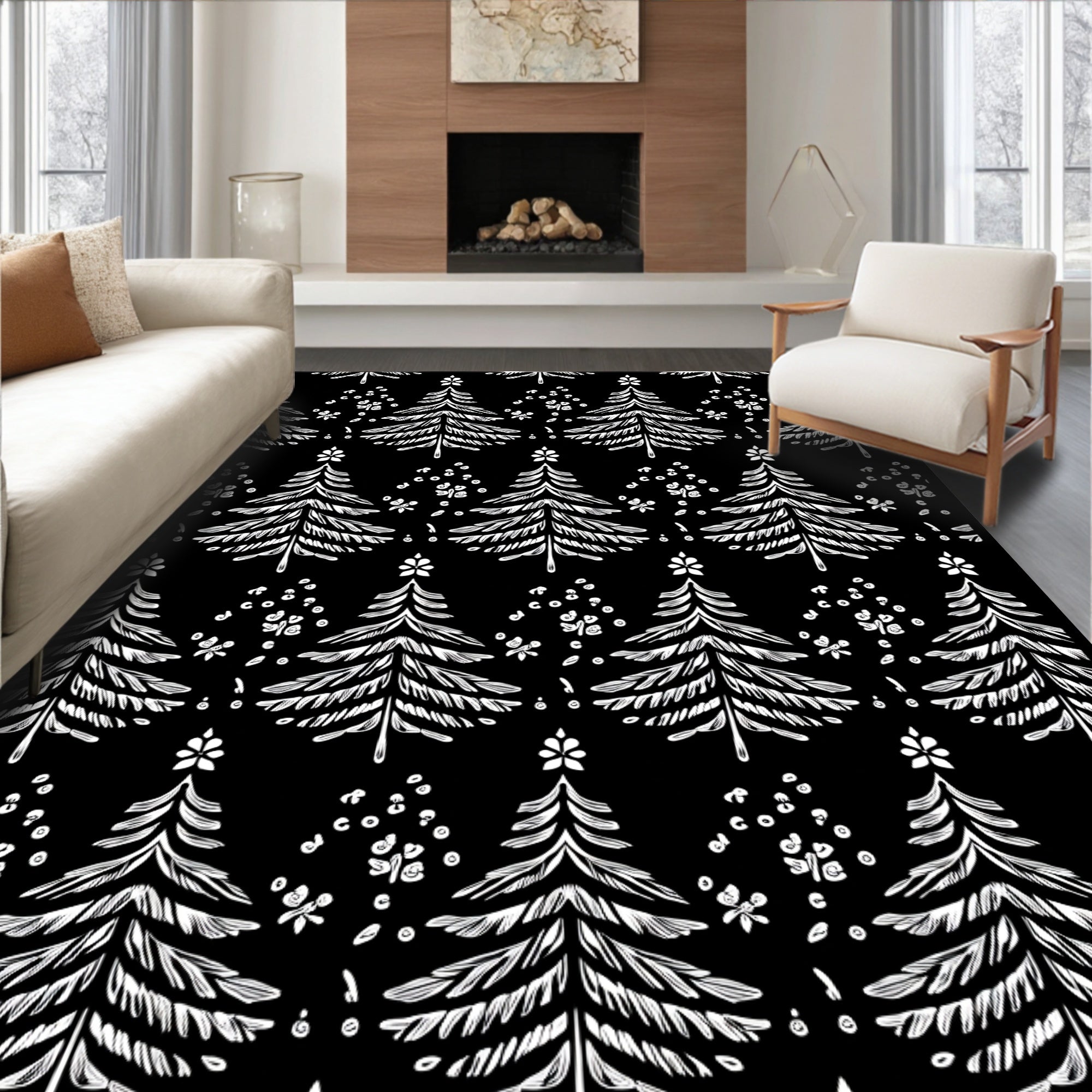 White Pine Forest Repeat Rug