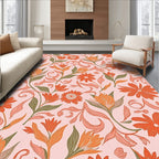 Vintage Floral Pattern In Warm Tones Rug