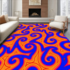 Bold Swirls Abstract Pattern Rug