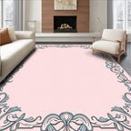 Art Nouveau Floral Scroll Pattern Rug