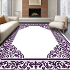Intricate Floral Border Design Rug