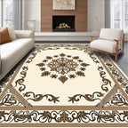 Detailed Floral Inlay Pattern Rug