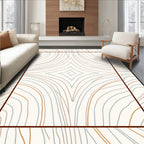 Abstract Wavy Lines Pattern Rug