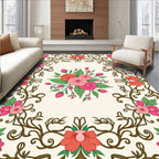 Floral Vine Decorative Design Rug