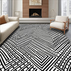 Bold Geometric Zigzag Pattern Rug