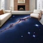 Cosmic Nebula Starry Night Rug