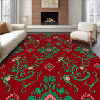 Elegant Floral Swirl Vintage Pattern Rug