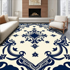 Classic Scrollwork Floral Design Rug