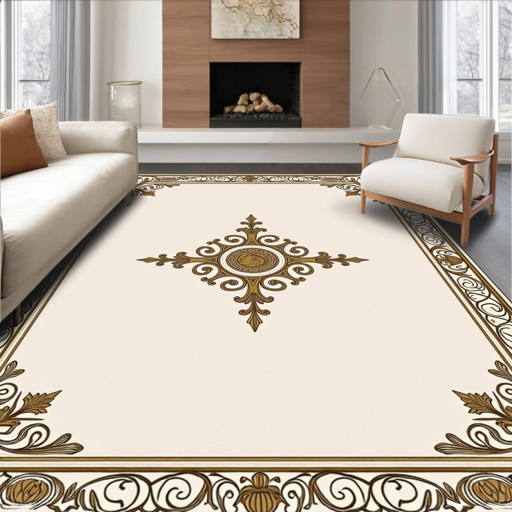 Ornate Border 2 Central Medallion Rug