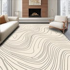 Abstract Contour Line Art Rug