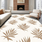 Minimalist Palm Leaf Pattern Rug