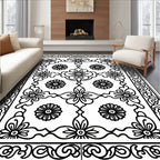 Floral Swirl Classic Motif Rug