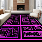 Digital Tech Pattern Rug
