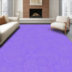Abstract Swirl Circle Pattern Rug