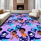 Whimsical Children Playful Abstract Patterns Rug