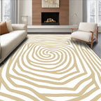 Abstract Swirl Line Pattern Rug