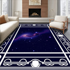 Celestial Nebula Art Deco Rug