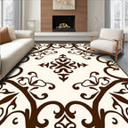 Classic Scrollwork Symmetry Pattern Rug