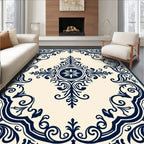 Classic Ornate Scrollwork Pattern Rug