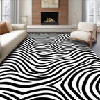 Striped Wavy Pattern Design Rug