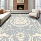 Mandala Inspired Floral Pattern Rug
