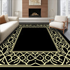 Art Deco Style Geometric Frame Rug