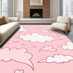 Pink Cloud Pattern Design Rug