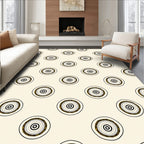 Concentric Circles Abstract Pattern Rug