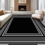 Concentric Geometric Sharp Frame Rug
