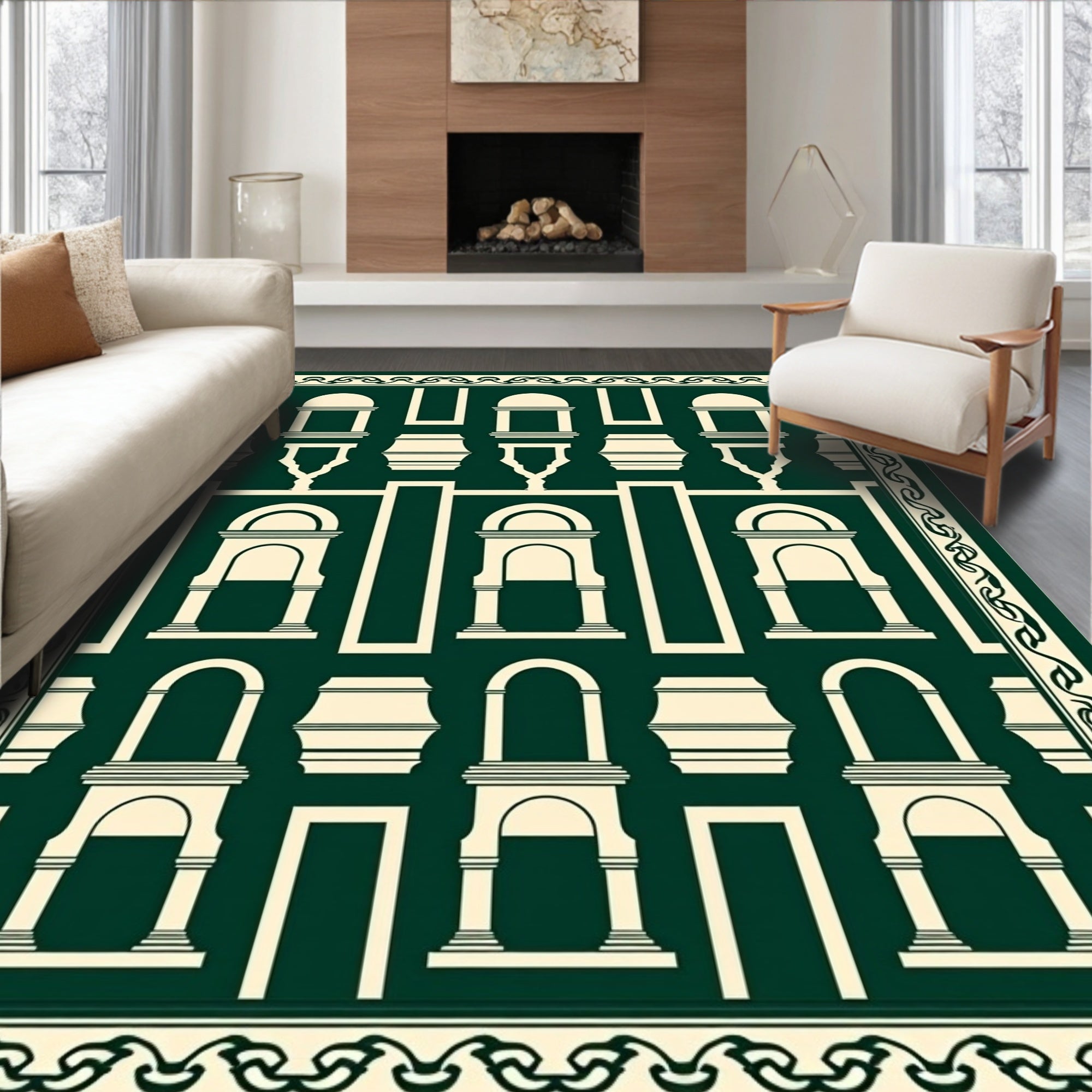 Darik Arches Pattern Rug