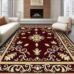 Foliate Scrollwork Motif Rug