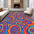 Vibrant Swirl Pattern Design Rug