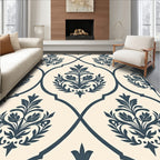 Classic Floral Damask Pattern Rug