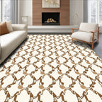 Terracotta Lattice Pattern Design Rug
