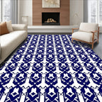 Art Deco Geometric Tribal Pattern Rug