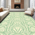 Green Organic Archway Pattern Rug
