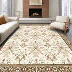 Ornate Floral Damask Pattern Rug