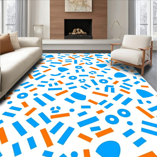 Abstract Confetti Scatter Pattern Rug