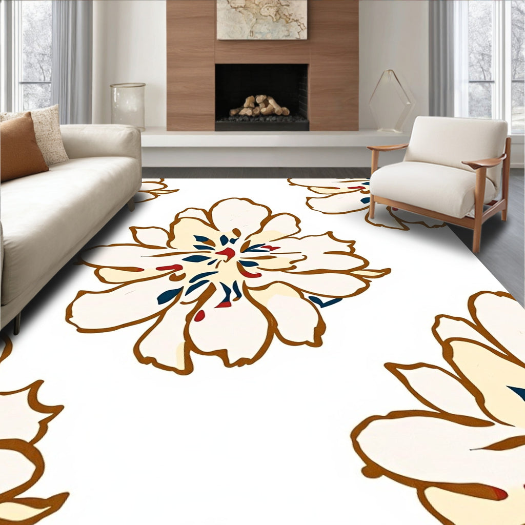 Vintage floral pattern Rug