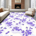 Lila Floral Cutout Pattern Rug