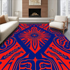 Bold Abstract Geometric Symmetry Rug