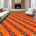 Floral Diamond Shadow Pattern Rug