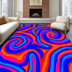 Vibrant Swirl Pattern Rug