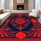 Classic Floral Bordered Medallion Rug
