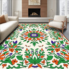 Vibrant Floral Patterned Rug